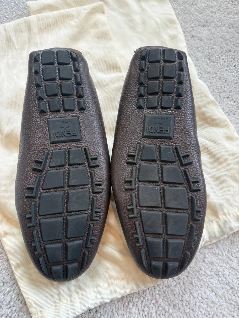 Fendi driver loafer
